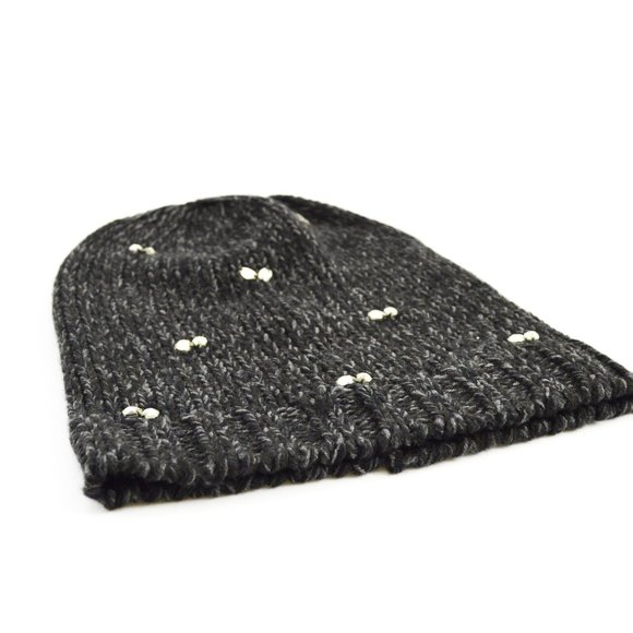 Aqua Rhinestone Knit Hat #164-24